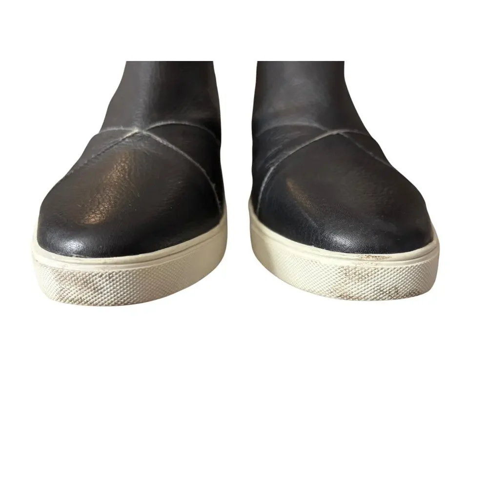 Cocktail Sneakers Black The Outsider Womens Ankle Boot Calfskin Leather Size 10